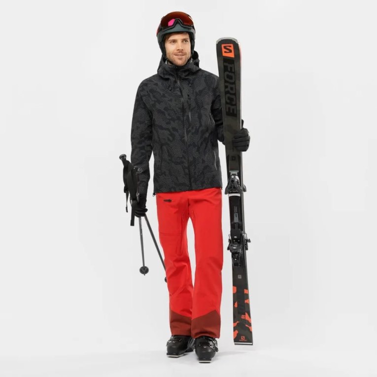 Black Salomon Outlaw 3L Shell Men's Ski Jackets | PH 96132E